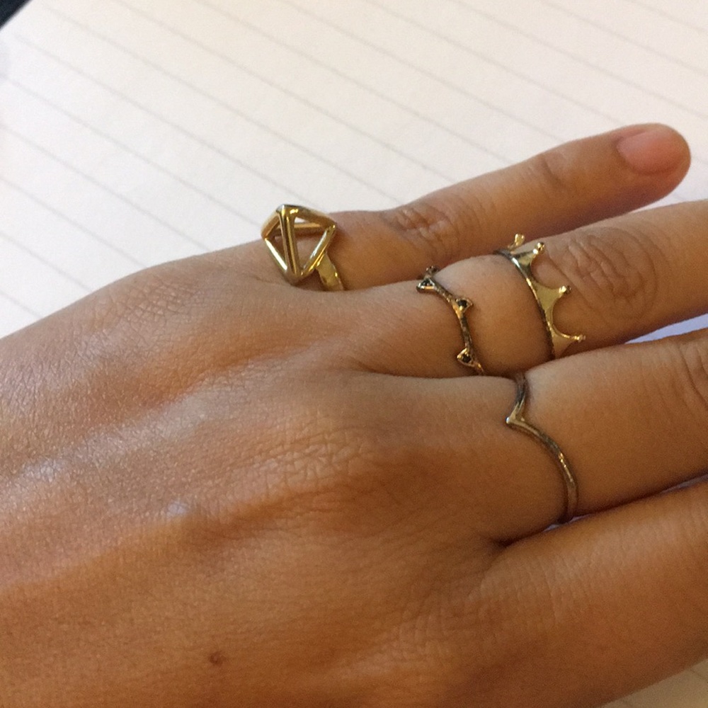 Assorted Ring Bundle For Small Hands/Fingers Gold - image 4